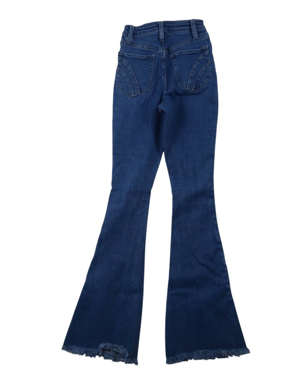 ✨3/$30 Fashion Nova 0 High Waist Flare Bell Bottom Jeans Dark Wash Western Boho - Picture 6 of 7